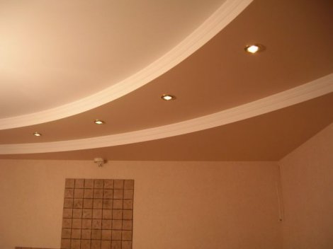 Многоуровневый потолок из гипсокартона Nida (lafarge)